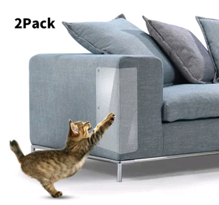 Cat scratching protector for couch arms.