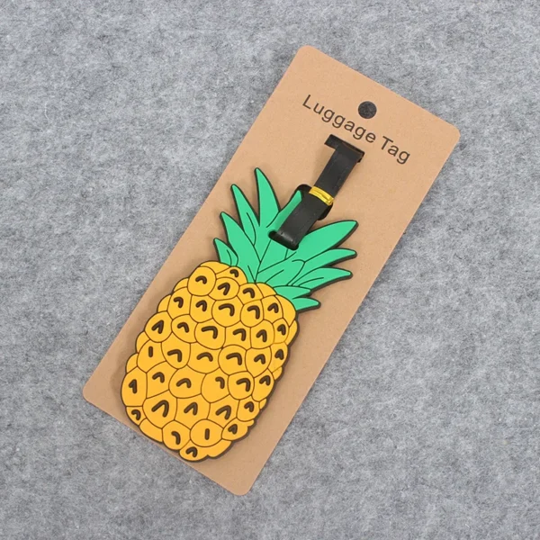 Fashion Fruits Travel Accessories Creative Luggage Tag Silica Gel Suitcase ID Addres Holder Baggage Boarding Tags Portable Label - Image 5