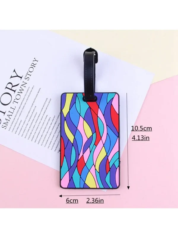 1PCS Luggage Tags Travel Accessories Silicone Suitcase Tags Fashion Style Silicon Portable Travel Label ID Address Holder - Image 2