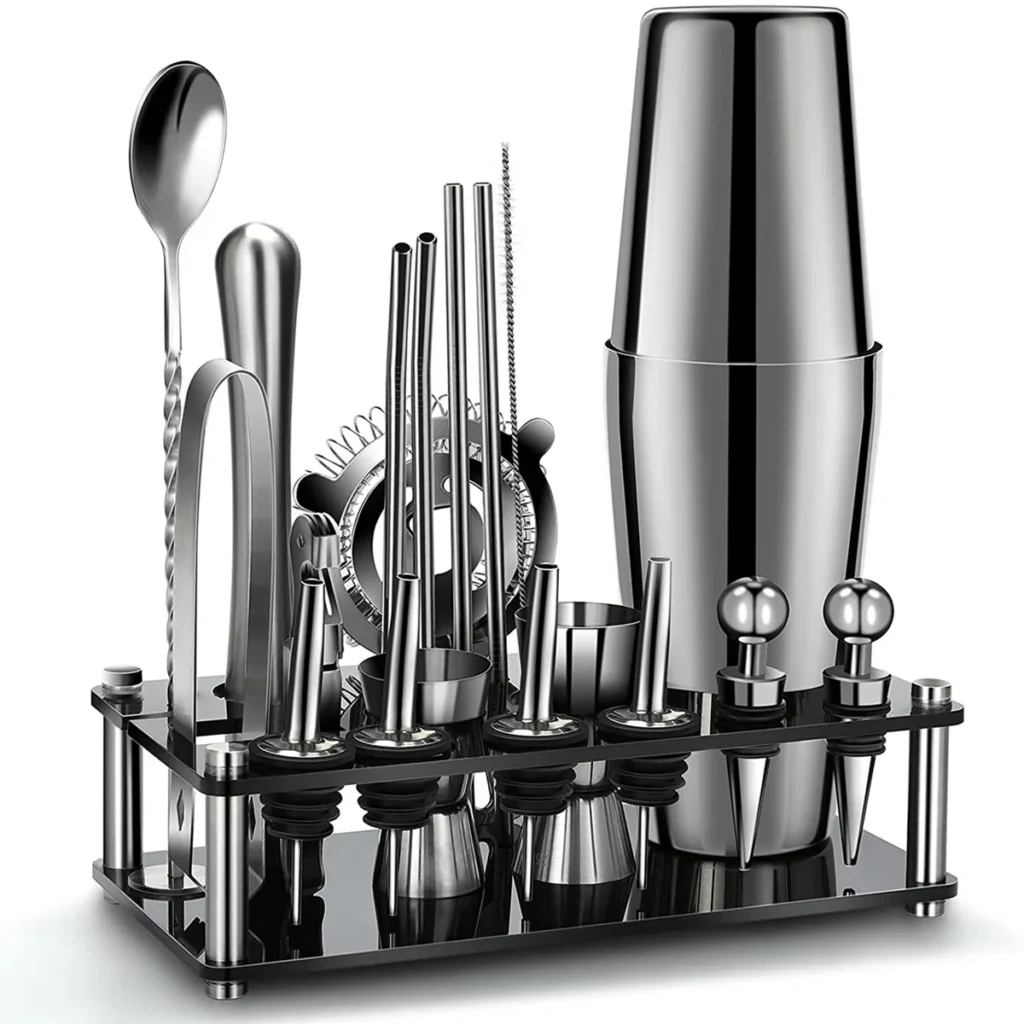 kf-S1187a86d509e4355a2024e043cc1f96dR-Boston-Cocktail-Shaker-Set-20-Piece-Bartender-Kit-for-Home-Bar-Drink-Wine-Martini-Mixer-Cocktail