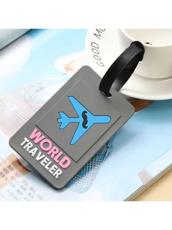 1PCS Luggage Tags Travel Accessories Silicone Suitcase Tags Fashion Style Silicon Portable Travel Label ID Address Holder - Image 6