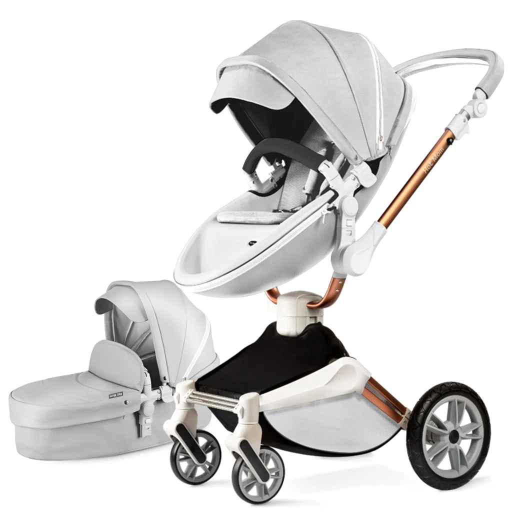 kf-S2b06f42811364718b985e7ba9266daf7j-Hot-Mom-F023-Baby-Stroller-2-in-1-Rotates-360-Degrees-PU-Leather-Mosquito-Net-Rain