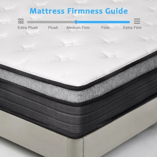 Queen Size Mattress 10 Inch,Bed-in-a-Box,Mattress,Individual Pocket Spring Mattress,Medium Firm Mattresse,Breathable Comfortable - Image 2