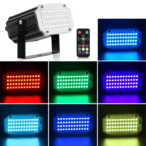 LED RGB Party Stage Light with Remote Control - Image 4