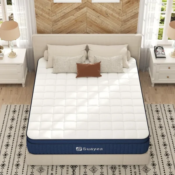 Full Mattress, 10 Inch Full Size Mattress in a Box, Medium Firm Hybrid Mattress Full Size, Ultimate Motion Isolation with Gel - Image 2