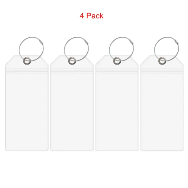 4 Pieces Cruise Tags Luggage Etag Holders for Princess, Carnival, Costa, Holland America, P&O, Norwegian Cruise Ships - Image 2