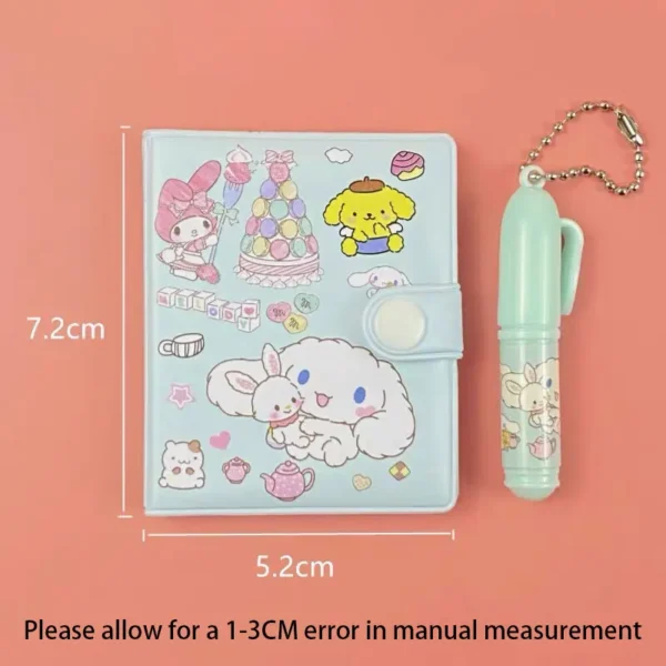 Sanrio Kuromi Notebook Cinnamoroll Melody Journal Small Size Kawaii Miini Portable Ledger School Supplies Stationery Gifts - Image 3