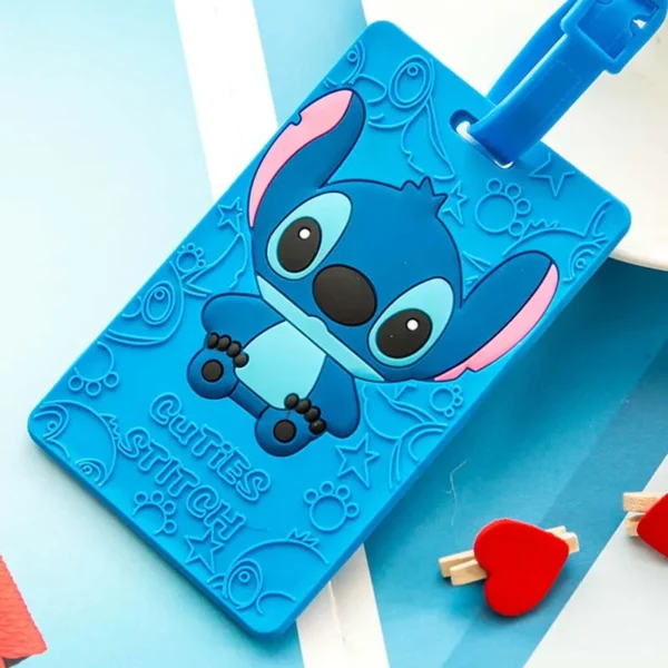 Creative Stitch Rectangle Cute Travel Accessories Luggage Tags Suitcase Cartoon Style Fashion Silicon Portable Travel Label - Image 2