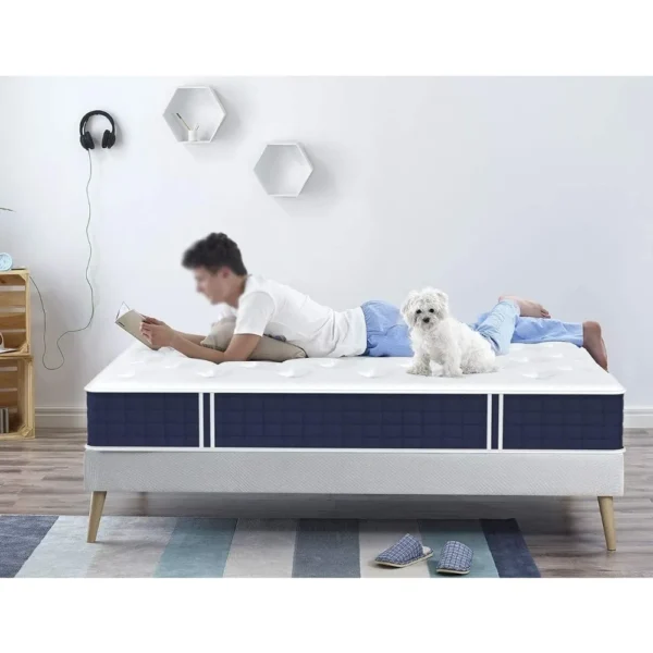 Mattress, 10 Inch Size Hybrid Mattress, Individual Pocket Springs with Memory Foam, Bed in a Box, Cooler Sleep - Image 5