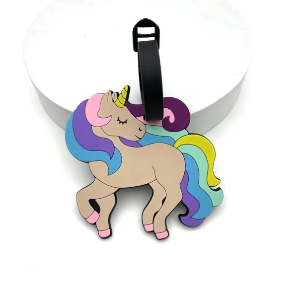 1pc/2pcs/3pcs Cute Unicorn Luggage Tag - Image 5