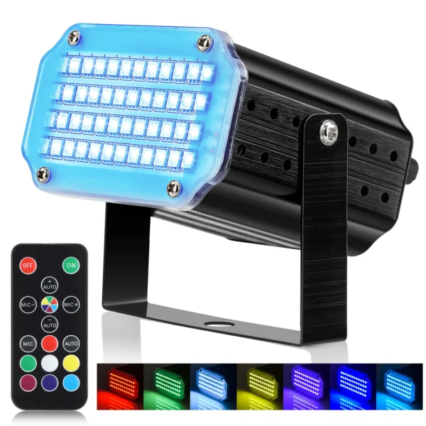 LED RGB Party Stage Light with Remote Control - Image 2