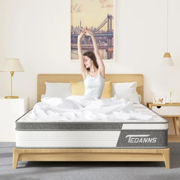 Queen Size Mattress, 10 Inch Memory Foam Mattress Bed in A Box, for Pressure Relief & Supportive, CertiPUR-US Free Shipping - Image 4