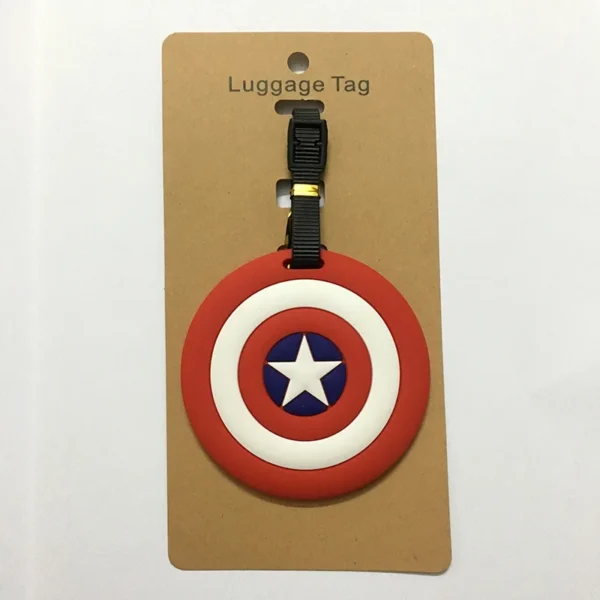 Disney Cartoon Superhero Luggage Tags Men Silicon Name ID Travel Suitcase Handbag Tag Accessories Portable Label Gift - Image 6