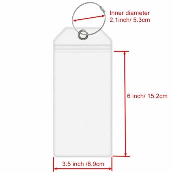 8 Pieces Cruise Luggage Tag Holder for Princess, Carnival, Costa, P&O, Norwegian Cruise Ships - Image 3
