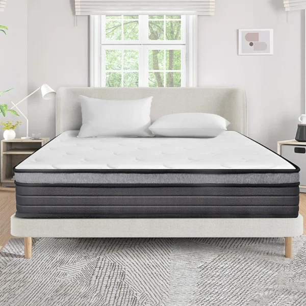 Queen Size Mattress 10 Inch,Bed-in-a-Box,Mattress,Individual Pocket Spring Mattress,Medium Firm Mattresse,Breathable Comfortable