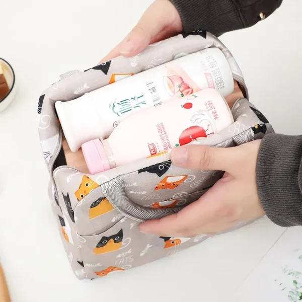 Cartoon Lunch Bag Portable Insulated Thermal Heat Children's Bento Bag Picnic Tote Kid School Lunch Box Bags Cooler Ice Pack New - Image 2