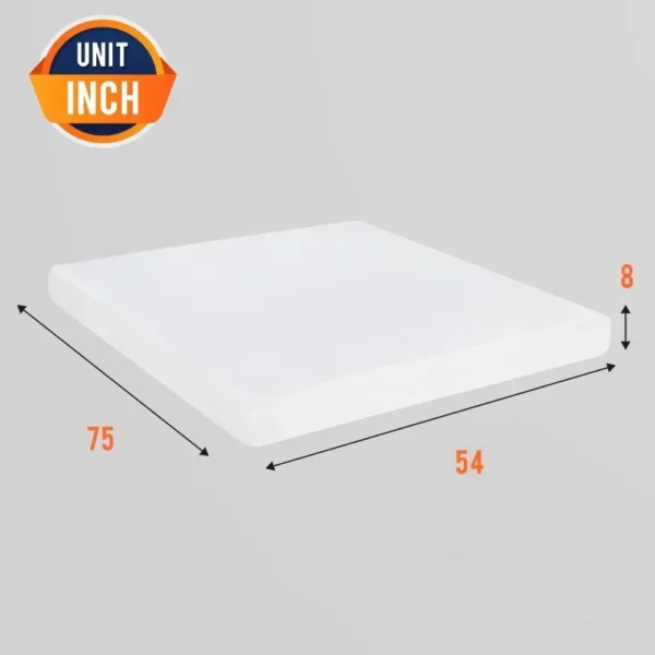 8 inch Gel Memory Foam Mattress for Cool Sleep & Pressure Relief, Medium Firm Mattresses Bed-in-a-Box/Pressure Relieving - Image 6