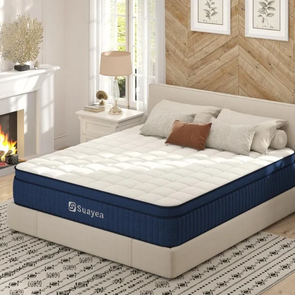 Full Mattress, 10 Inch Full Size Mattress in a Box, Medium Firm Hybrid Mattress Full Size, Ultimate Motion Isolation with Gel