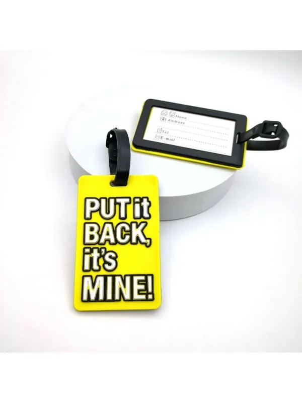 1PCS Luggage Tags Travel Accessories Silicone Suitcase Tags Fashion Style Silicon Portable Travel Label ID Address Holder - Image 3