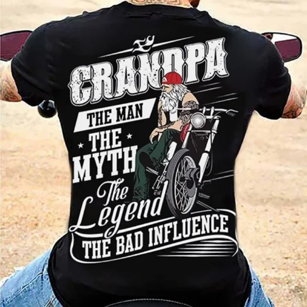 Grandpa Motorcycle T Shirt