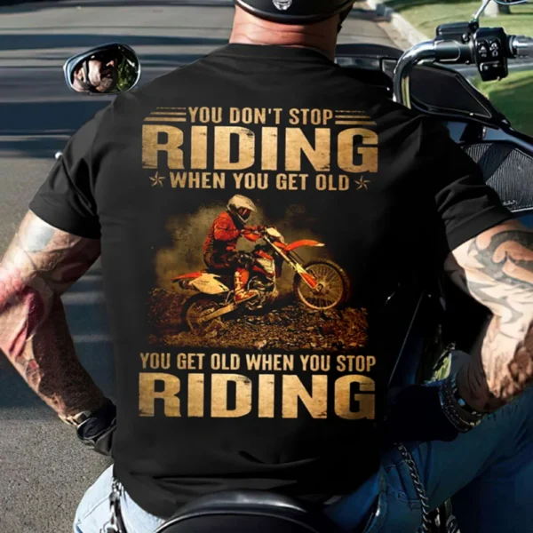 Grandpa Motorcycle T Shirt - Image 4