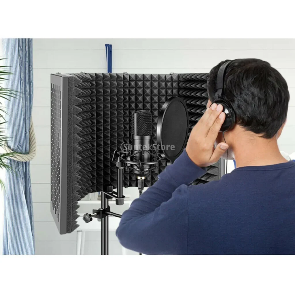 kf-H192393262fa44e0e9bbe41bfba054a80P-New-Adjustable-5-Panel-Microphone-Isolation-Shield-Vocal-Booth-Professional-Recording-Foam-Panel-for-Recording-Sound