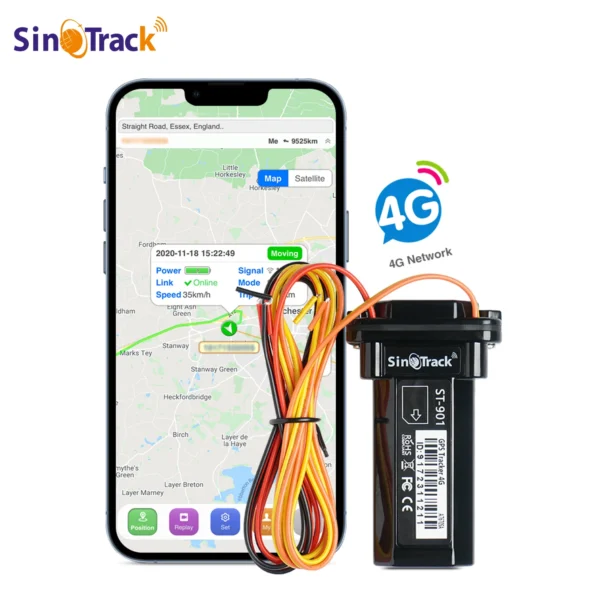 ST-901L Mini Tracker Waterproof Builtin Battery GPS for Car vehicle gps device 4 PIN Cable with Relay for Remote Control