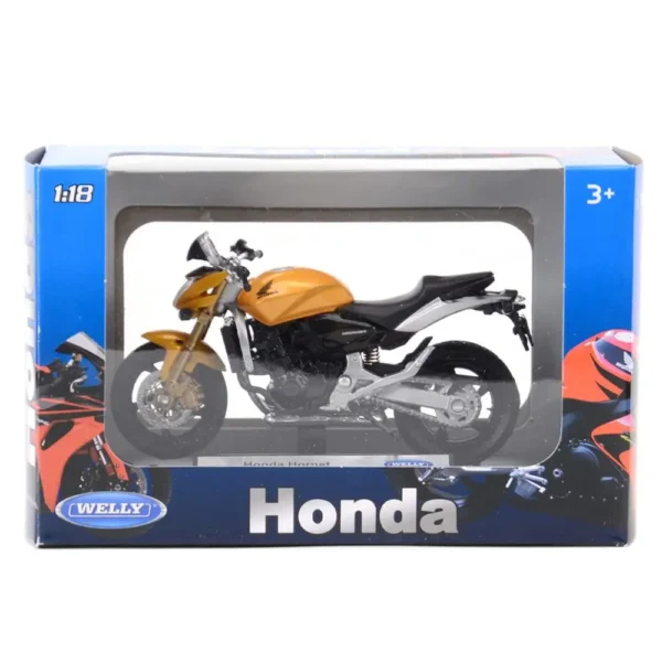 Welly 1:18 Honda Hornet Die Cast Vehicles Collectible Hobbies Motorcycle Model Toys - Image 6