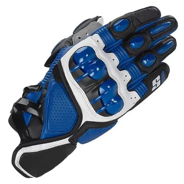 New S1 Motorcycle GP Short Gloves Motocross Pu Leather Air Vent Sports Motorbike Racing Protective Gears