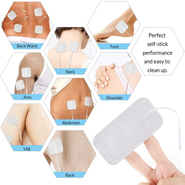 Physiotherapy Tens Electrode ​Pads Conductive Gel Therapeutic Pulse Pressure Electrical Compex Muscle Stimulator Massage Patches - Image 4