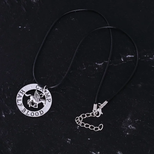 Camp Half-Blood silver necklace pendant.