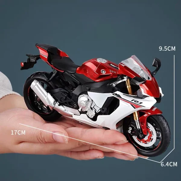 1/12 Alloy Yamaha YZF-R1 YZFR1 Motorcycle Model Toy Vehicle Collection Autobike Shork-Absorber Off Road Autocycle Toys Car - Image 2