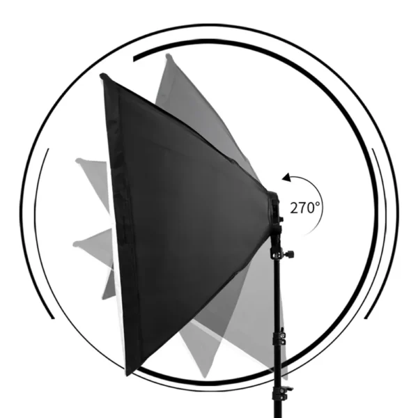 Photo studio softbox with adjustable stand.