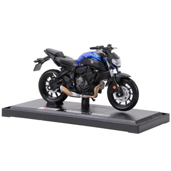 Maisto 1:18 2018 Yamaha MT07 Static Die Cast Vehicles Collectible Hobbies Motorcycle Model Toys - Image 5