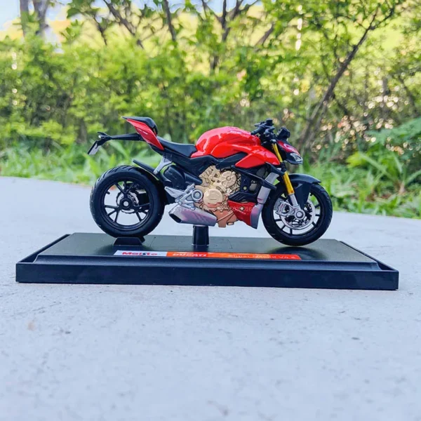 Maisto 1:18 Ducati Monster 2021 Super Naked V4 S original authorized simulation alloy motorcycle model toy car gift collection - Image 5