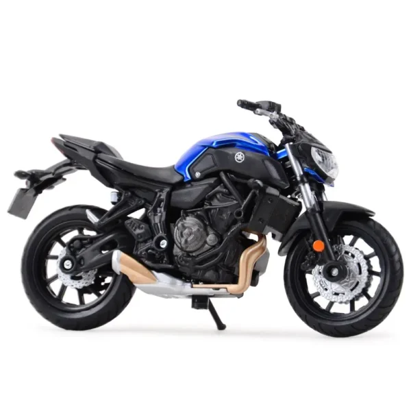 Maisto 1:18 2018 Yamaha MT07 Static Die Cast Vehicles Collectible Hobbies Motorcycle Model Toys - Image 2