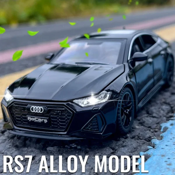 1:32 AUDI RS7 Coupe Alloy Car Model Diecasts & Toy Vehicles Metal Car Model Simulation Sound and Light Collection Childrens Gift