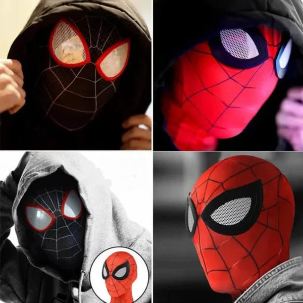 Spiderman Mask Superhero Miles Morales Peter Parker Spider Man Cosplay Masks Spider Helmet Halloween Costume Props for Adults - Image 3