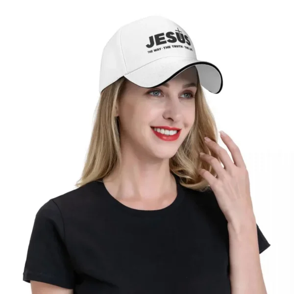 Cross Jesus Christ Way The Truth The Life Baseball Cap Men Hats Women Visor Outdoor Snapback Caps - Image 5