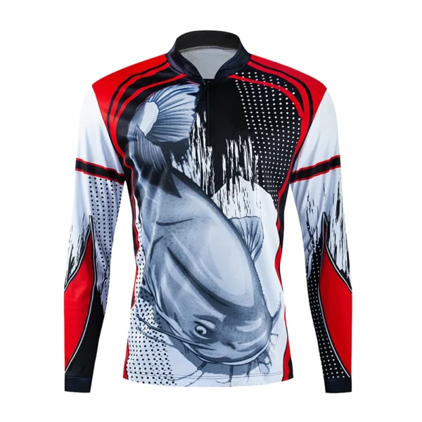 2023 NEW Fishing Clothing For Men Summer Breathable Dry Sun UV Protection Sportswear Man Outdoor Fishing Shirts - Image 5