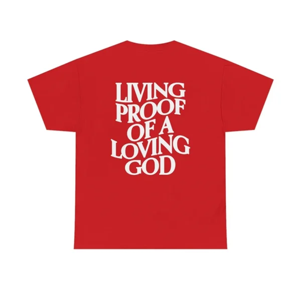 Men Women Summer Living Proof of a Loving God Print Y2k T-shirt Unisex Christian Cross Jesus Short Sleeved Tees Loose Cotton Top - Image 6