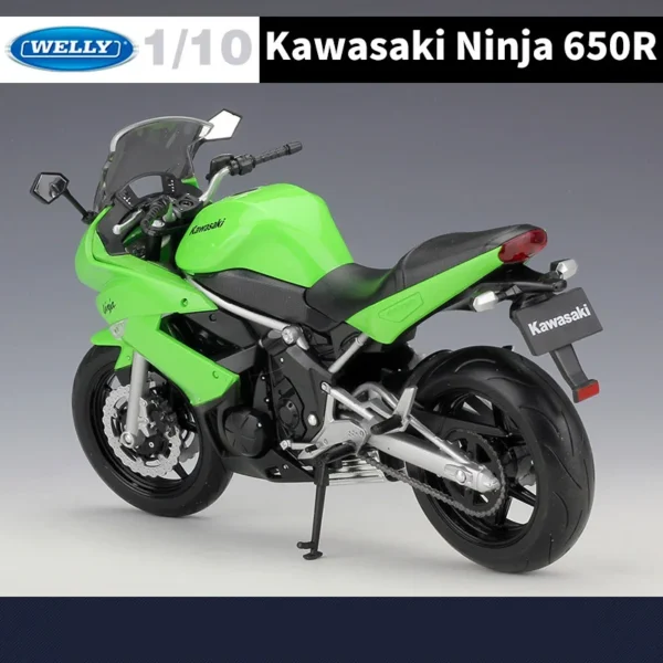 WELLY 1:10 Kawasaki Ninja 650R Alloy Racing Motorcycle Model Diecast Street Sports Motorcycle Model Collection Children Toy Gift - Image 6