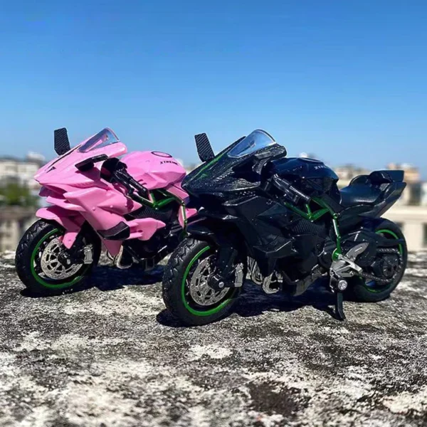 1:18 H2R Alloy Sports Motorcycle Model Diecast Metal H2R Motorbike Collection Simulation Toys Childrens Gift Motorcycle Model - Image 6