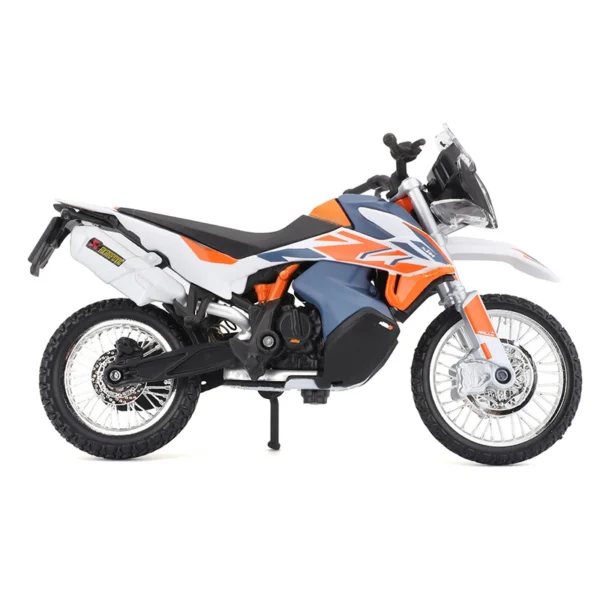 Bburago 1:18 The New KTM 790 Adventure R Rally original authorized simulation alloy motorcycle model toy car gift collectio - Image 2