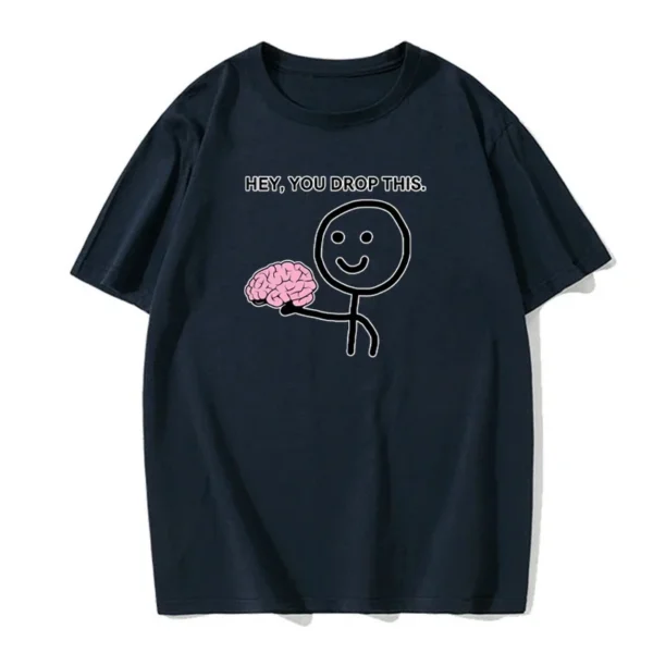 Funny Please Use This Your Brain Sarcasm T Shirts Graphic Cotton Streetwear Short Sleeve Harajuku Humor Joke T-shirt Men - Image 5