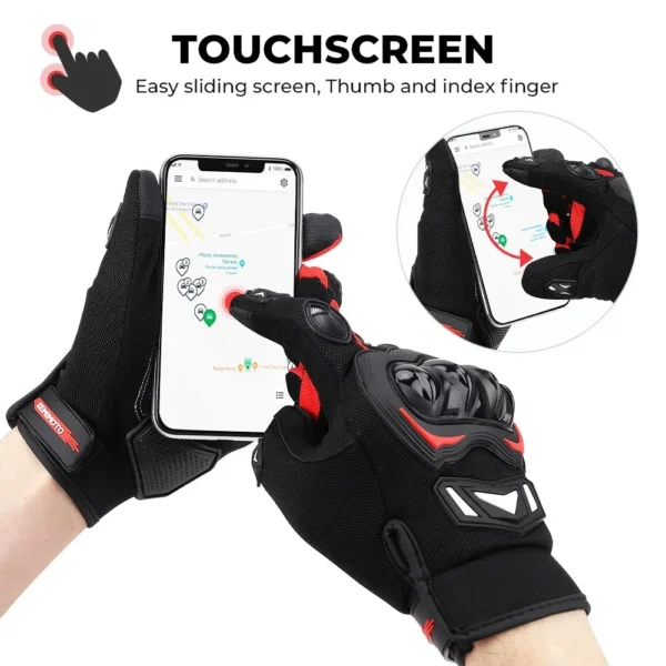 CE Motorcycle Gloves Summer Riding Gloves Hard Knuckle Touchscreen Motorbike Tactical Gloves For Dirt Bike Motocross ATV UTV - Image 2