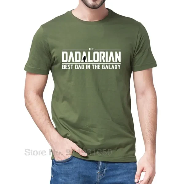 Unisex 100% Cotton The Dadalorian Best Dad in The Galaxy Funny New Men's T-Shirt Women Soft Top Tee Gift Sweatshirt - Image 3