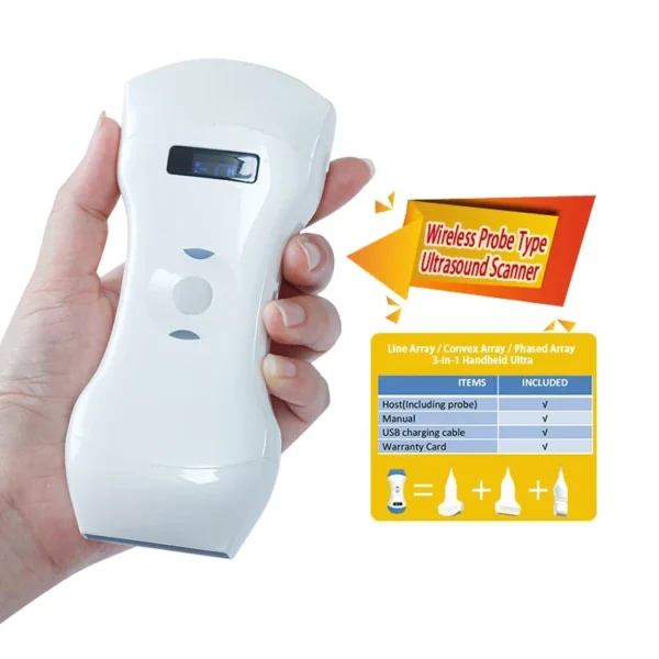 2023 Handheld Human Portable Wifi Wireless Handheld Ultrasound Scanner Color 3d 4d Machine Color Ultrasound Probe Machine