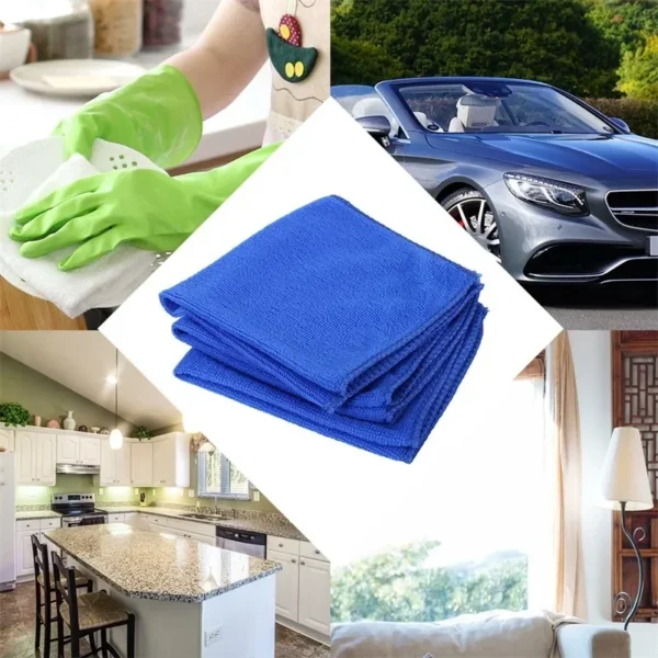 1-20Pcs Microfiber Towels Car Wash Drying Cloth Towel Household Cleaning Cloths Auto Detailing Polishing Cloth Home Clean Tools - Image 4