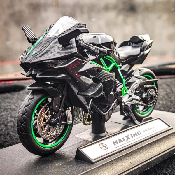 1:18 H2R Alloy Sports Motorcycle Model Diecast Metal H2R Motorbike Collection Simulation Toys Childrens Gift Motorcycle Model